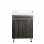 Berge Dark Grey Mini Free Standing 500 Vanity Cabinet Only